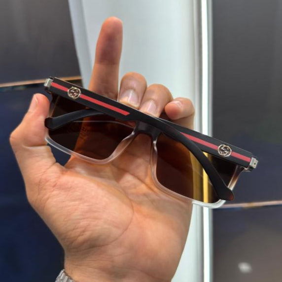 Gucci Brown Matt Luxury Shade – Refined Italian Elegance