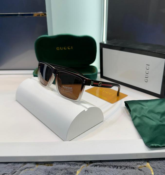 Gucci Brown Matt Luxury Shade – Refined Italian Elegance