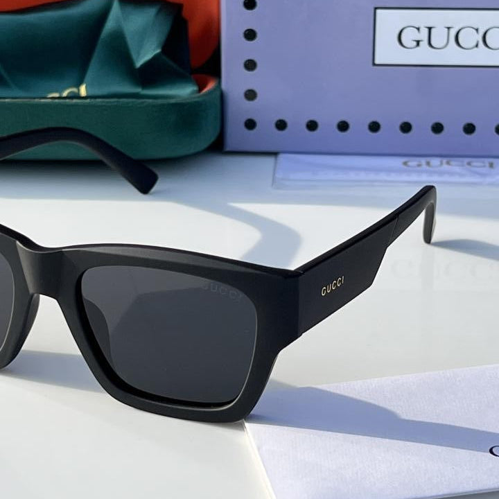 Gucci Matt Black Sunglasses – Luxury Designer Shades