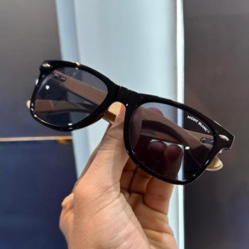 Montblanc Wood-Black Luxury Shade – Refined Executive Elegance
