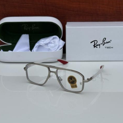 Ray-Ban Silver Plano Sunglasses – Minimal Iconic Style