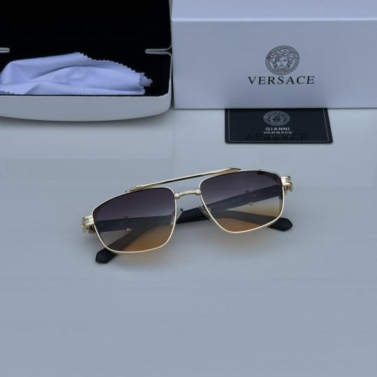 Versace Golden Orange Shaded Sunglasses – Luxury Designer Eyewear