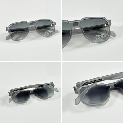 Emporio Armani Grey & Green Sunglasses