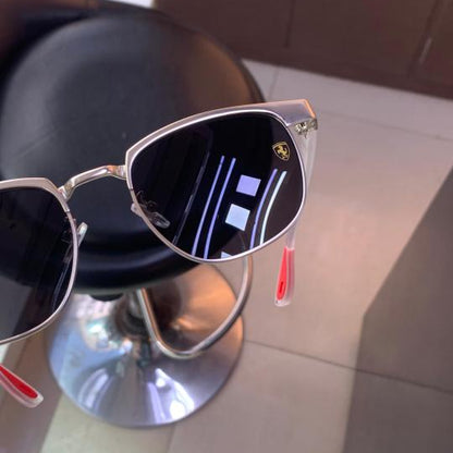 Ray-Ban Silver Black White Sunglasses
