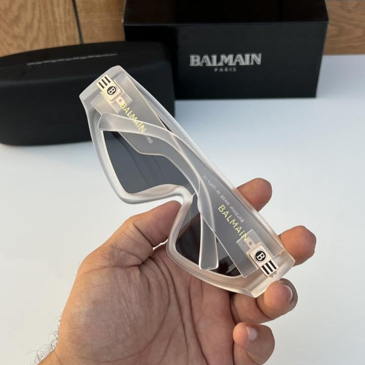 Balmain White Black Sunglasses – Luxury Designer Shades