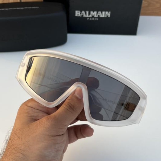 Balmain White Black Sunglasses – Luxury Designer Shades