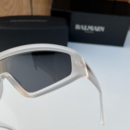 Balmain White Black Sunglasses – Luxury Designer Shades