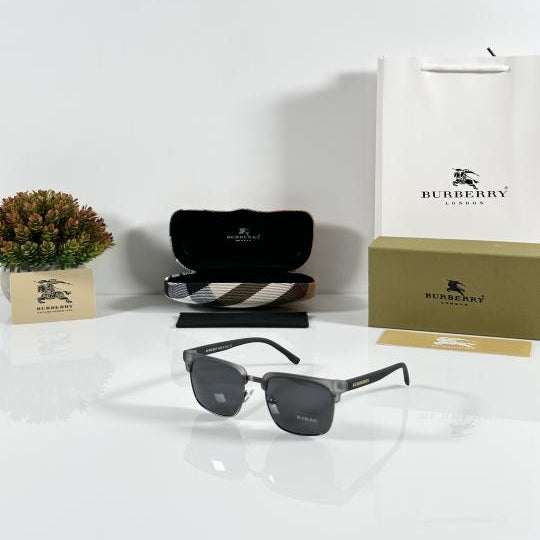 Burberry Grey Black Sunglasses – Timeless British Elegance