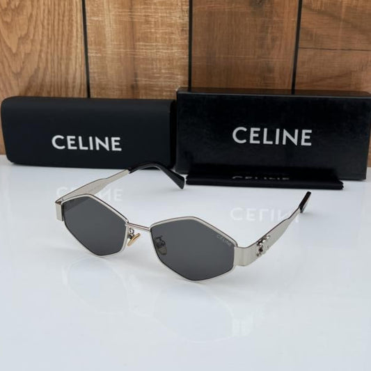 Celine Silver & Black Sunglasses