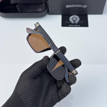 Chrome Hearts Brown Sunglasses – Bold Handcrafted Luxury