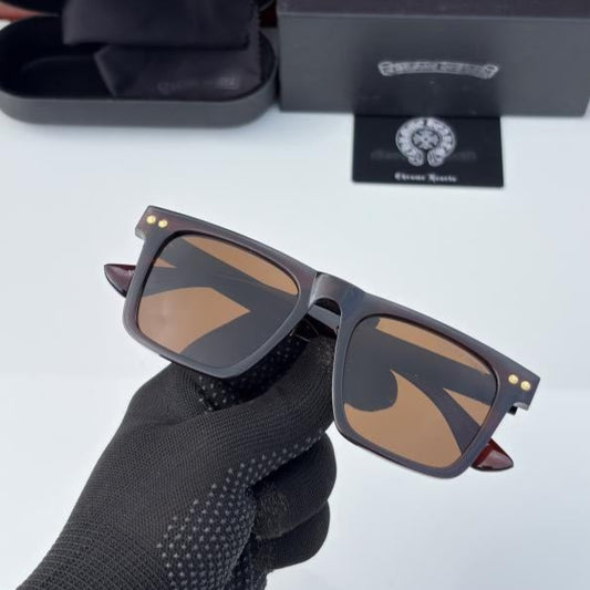 Chrome Hearts Brown Sunglasses – Bold Handcrafted Luxury