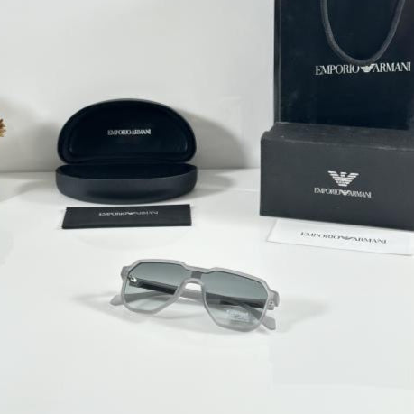 Emporio Armani Grey & Green Sunglasses