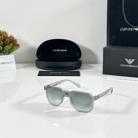 Emporio Armani Grey & Green Sunglasses