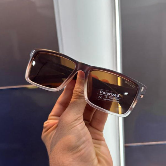 Gucci Brown Matt Luxury Shade – Refined Italian Elegance