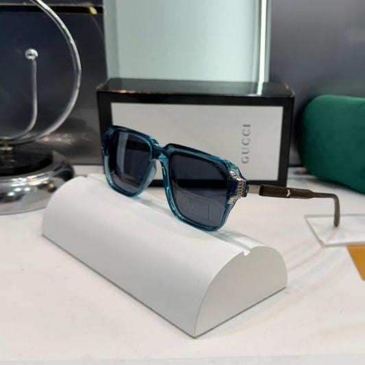 Gucci Wood & Blue Luxury Shades