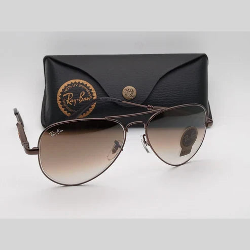 RB Brown Shaded & Brown Wintage Sunglass For Unisex.