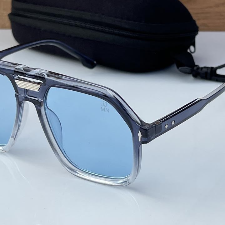 Jacques Marie Mage Blue White Candy Sunglasses – Bold Collectible Eyewear