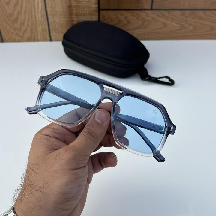 Jacques Marie Mage Blue White Candy Sunglasses – Bold Collectible Eyewear