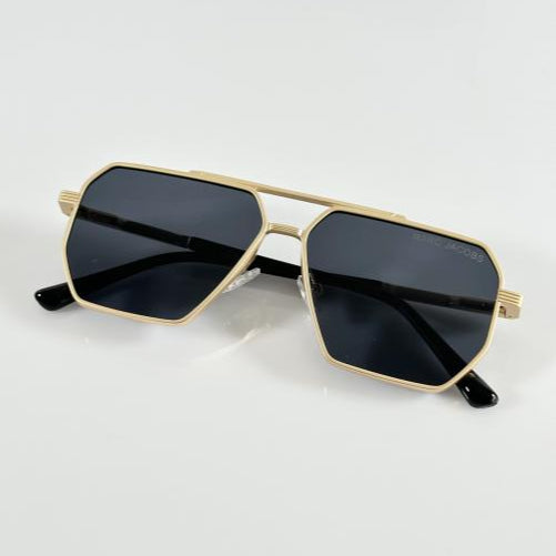 Marc Jacobs Gold Black Sunglasses – Modern Luxury Statement