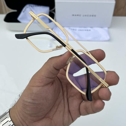 Marc Jacobs Gold Plano Sunglasses