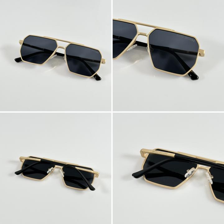 Marc Jacobs Gold Black Sunglasses – Modern Luxury Statement