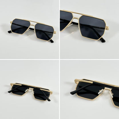 Marc Jacobs Gold Black Sunglasses – Modern Luxury Statement