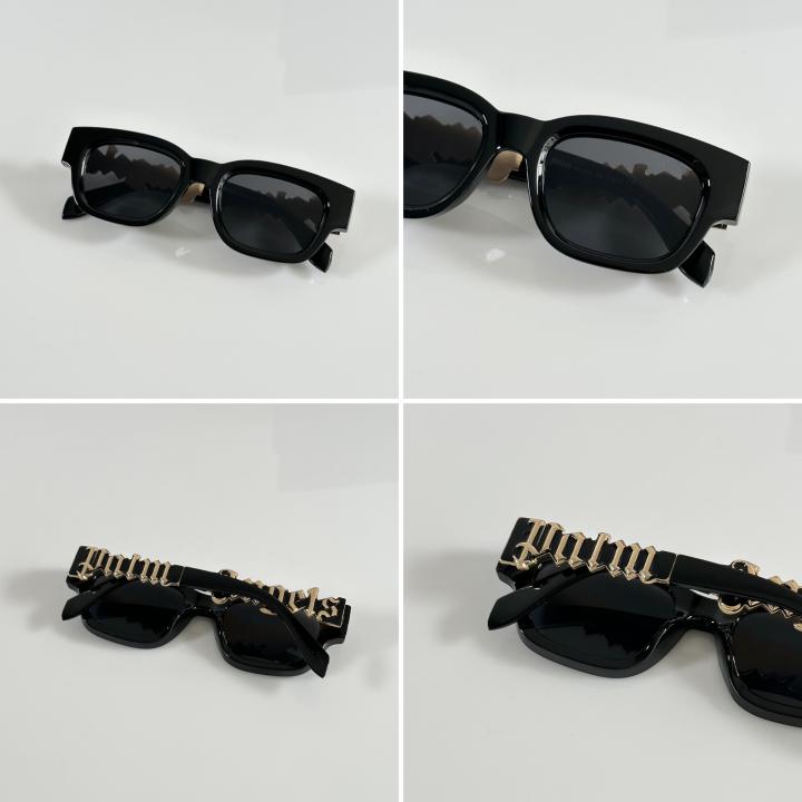 Palm Angels Black Sunglasses – Street-Luxury Boldness