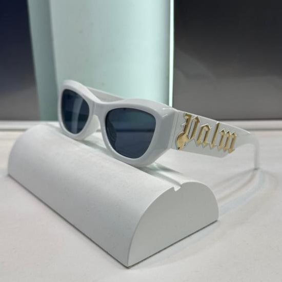 Palm Angels White-Black Divine Luxury Shades – Urban Iconic Elegance