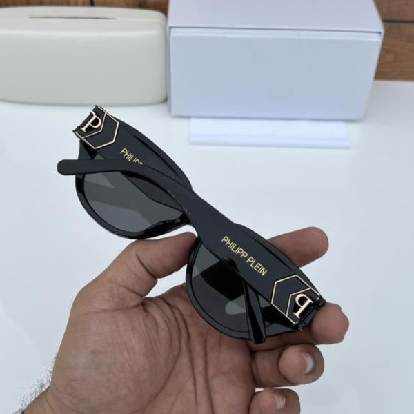 Philipp Plein Black Sunglasses – Bold Luxury Statement