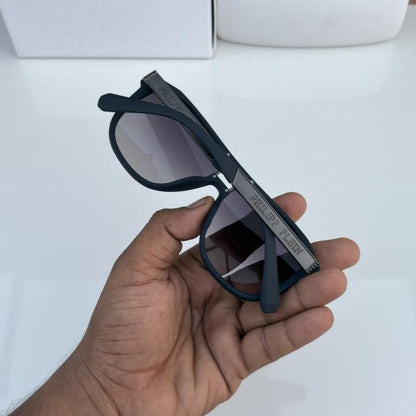 Philipp Plein Matte Blue & Black Sunglasses