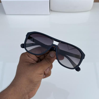 Philipp Plein Matte Blue & Black Sunglasses