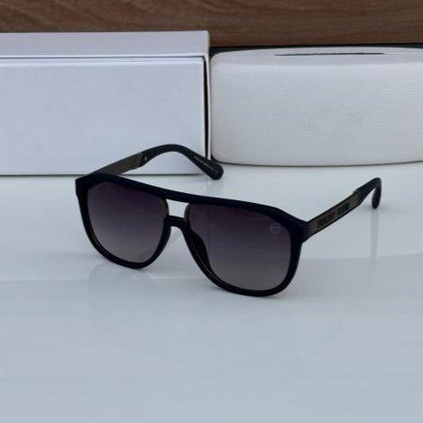 Philipp Plein Matte Blue & Black Sunglasses