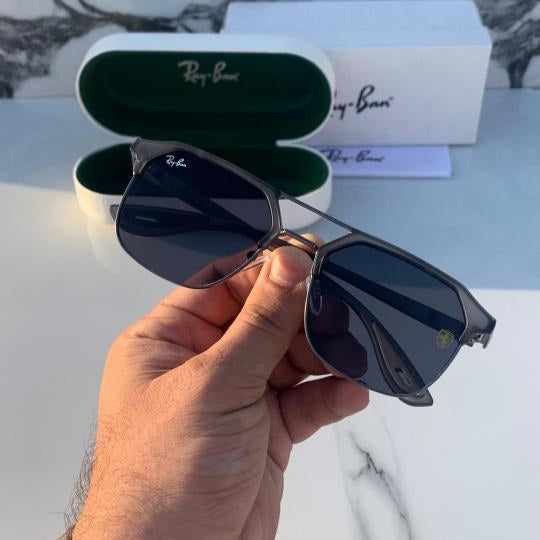 Ray-Ban Lite Grey Black Sunglasses – Sleek Modern Classic