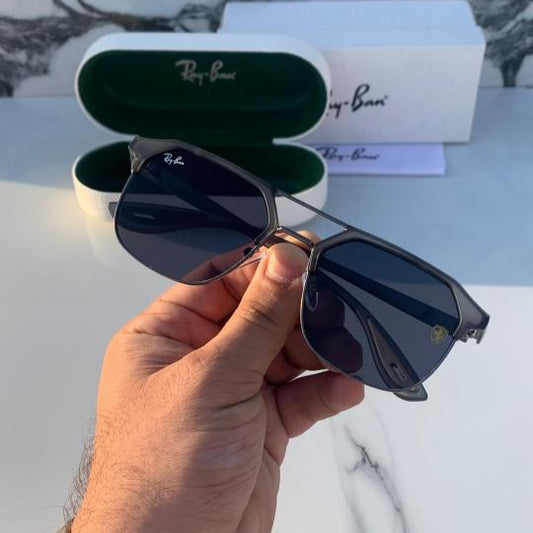Ray-Ban Lite Grey Black Sunglasses – Sleek Modern Classic