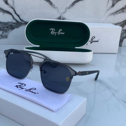 Ray-Ban Lite Grey Black Sunglasses – Sleek Modern Classic