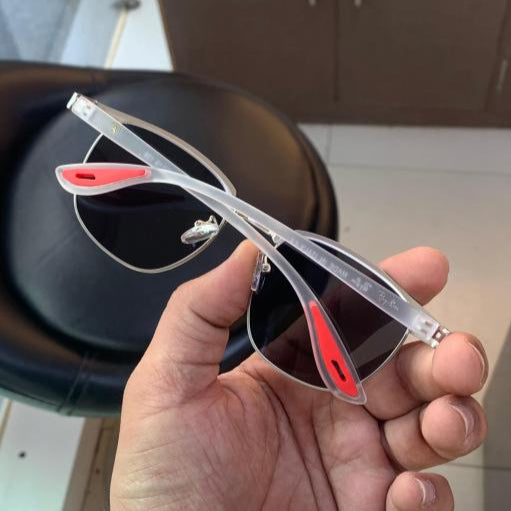 Ray-Ban Silver Black White Sunglasses