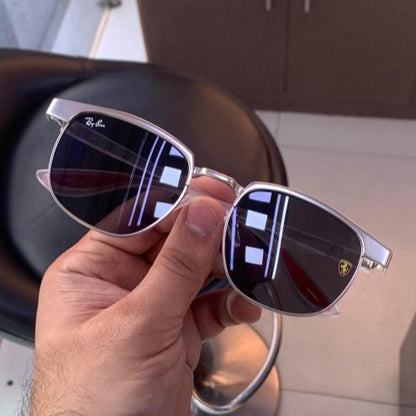 Ray-Ban Silver Black White Sunglasses