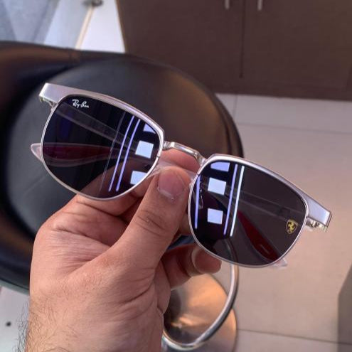 Ray-Ban Silver Black White Sunglasses