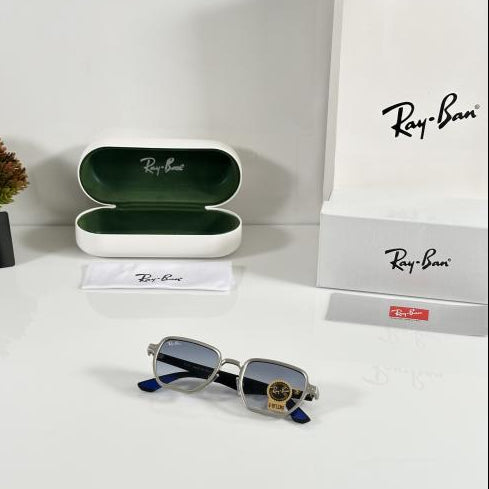 Ray-Ban Silver Blue Sunglasses – Timeless Modern Classic