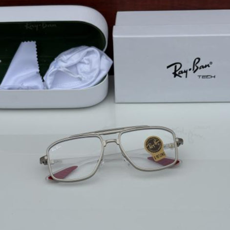 Ray-Ban Silver Plano Sunglasses – Minimal Iconic Style