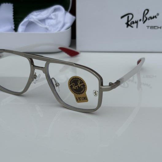 Ray-Ban Silver Plano Sunglasses – Minimal Iconic Style