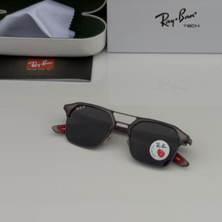 Ray-Ban Smoke Grey Black Sunglasses