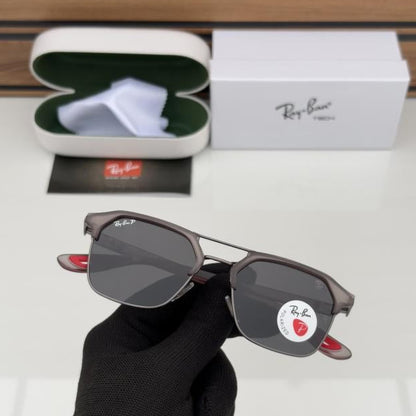 Ray-Ban Smoke Grey Black Sunglasses