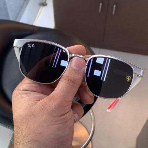 Ray-Ban Silver Black White Sunglasses
