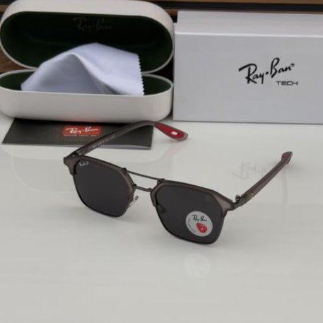 Ray-Ban Smoke Grey Black Sunglasses
