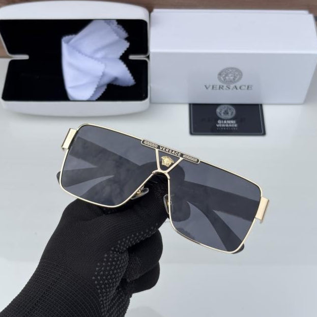 Versace Golden Black Sunglasses – Bold Italian Luxury