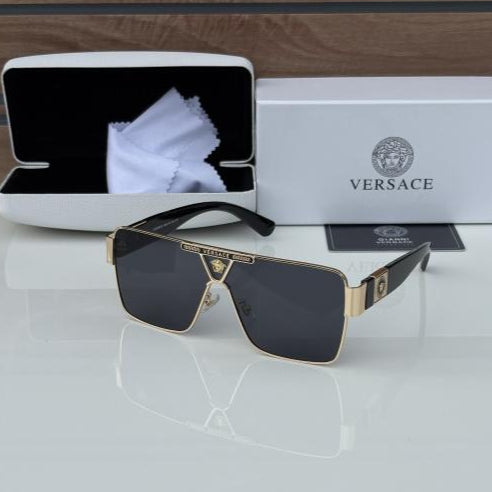 Versace Golden Black Sunglasses – Bold Italian Luxury