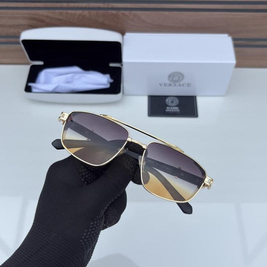 Versace Golden Orange Shaded Sunglasses – Luxury Designer Eyewear