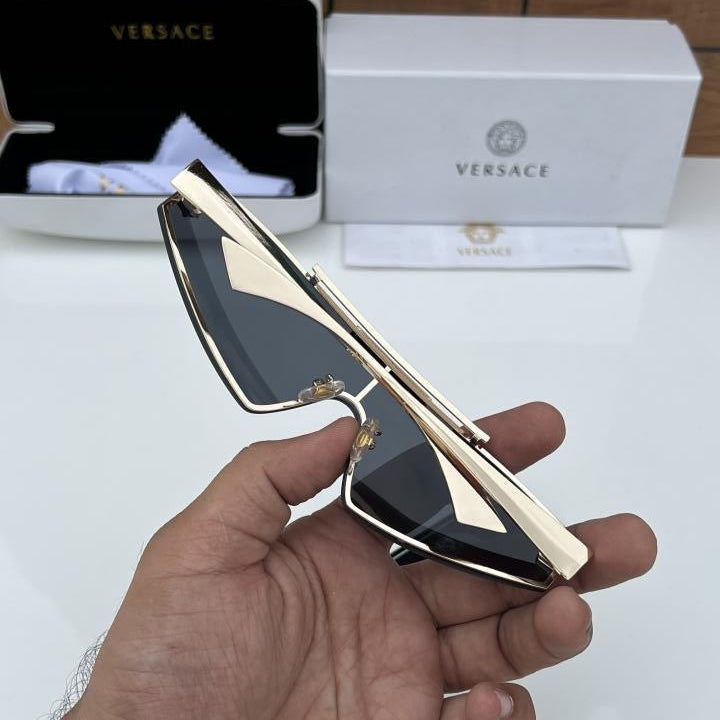 Versace Gold Black Sunglasses – Luxury Designer Shades