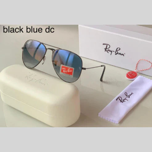 RB Blue Shaded & Black Trendy Sunglasses.